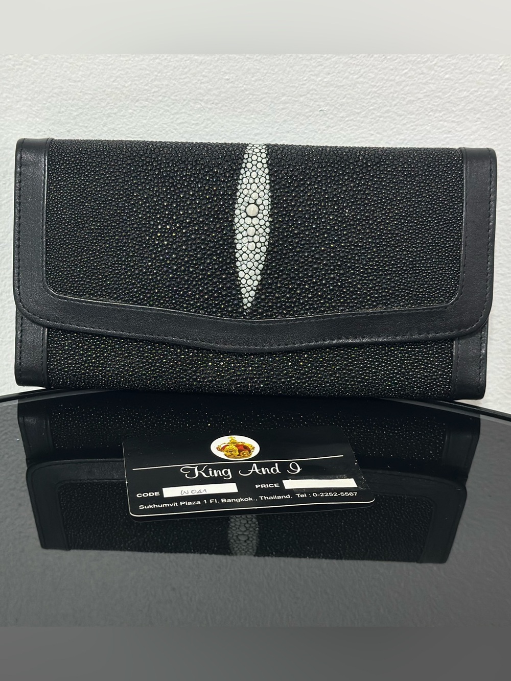Brand New Black Stingray Leather Wallet